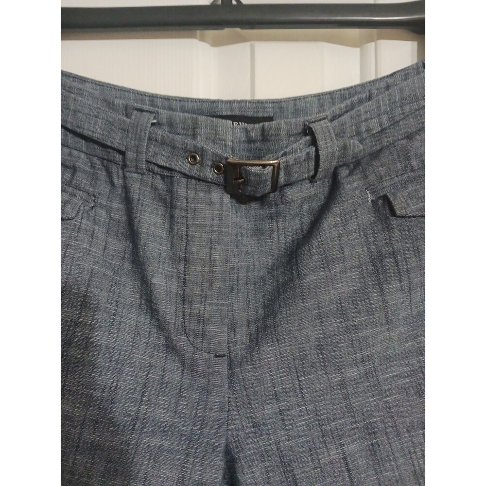 Women's Larry Levine Stretch Blue Capri Pants Size 10 - Picture 3 of 9